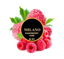 Табак для кальяна Milano Raspberry Kiss M91 (Малина Кисс) 100 грамм