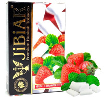 Табак для кальяна Jibiar Gum Strawberry / Жвачка Клубника 50 грамм