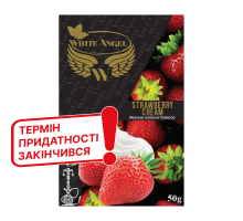 Тютюн для кальяну White Angel Strawberry Cream (Полуниця Крем) 50 грам (закінчився термін придатності)