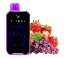 Одноразовая электронная сигарета Elf Bar FS Strawnerry Grape (Клубника Виноград) (18000 затяжек)