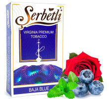 Тютюн для кальяну Serbetli Baja Blue (Бая Блю) 50 грам (потекла пачка / термін придатності закінчився)