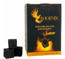 Вугілля кокосове для кальяну Phoenix (Фенікс) (72 Кубики) (1 кг) (В упаковці)