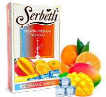 Тютюн для кальяну Serbetli Ice Orange Mango / Крижаний Апельсин Манго 50 грам (Пачка, що потекла / термін придатності закінчився)