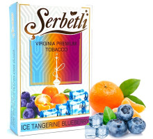 Тютюн для кальяну Serbetli Ice Tangerine Blueberry / Лід Мандарин Чорниця 50 грам (Пачка, що потекла)