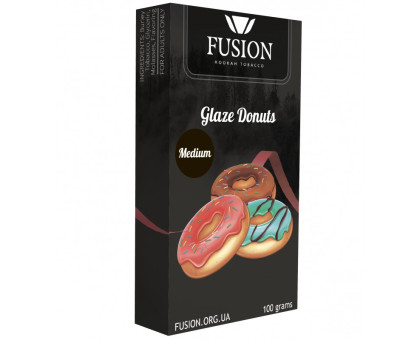 Тютюн для кальяну Fusion Medium Glaze Donuts (Пончик з Глазур'ю) 100 грам