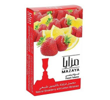 Тютюн для кальяну Mazaya Strawberry With Lemon / Полуниця Лимон 50 грам