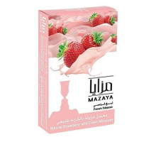 Тютюн для кальяну Mazaya Strawberry Cream / Полуниця крем 50 грам