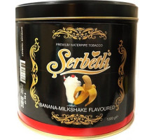 Тютюн для кальяну Serbetli Banana Milkshake / Бананове молочний коктейль 1 кг