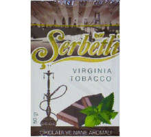 Тютюн для кальяну Serbetli Chocolate with Mint / Шоколад м'ята 50 грам