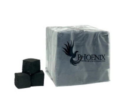 Уголь кокосовый для кальяна Phoenix (Феникс) (36 Кубиков) (0.5 кг) (Без упаковки)