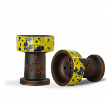 Чаша для кальяну Gusto Bowls Rook Yellow Blue (Жовтий Синій)