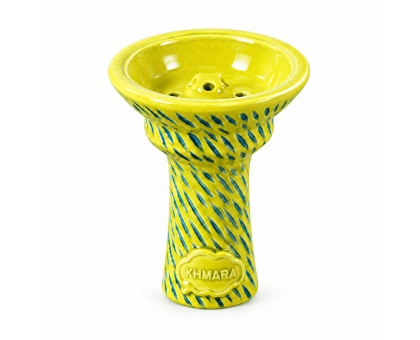 Чаша для кальяна Khmara Tulipa-D Classic Yellow Beam Blue