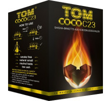 Кокосовый уголь Tom Cococha C23 0,8кг (72 шт), 23x23x23